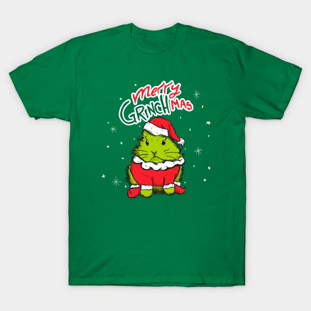 Merry Grinchmas bunny T-Shirt by Nina_R